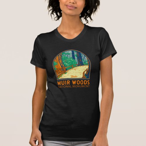 Muir Woods National Monument California Emblem T_Shirt
