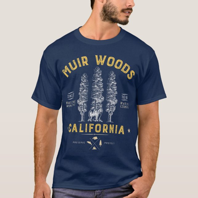 Muir Woods National Monument  California Redwood T-Shirt (Front)