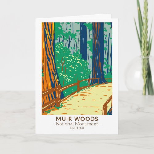Muir Woods National Monument California Vintage Card