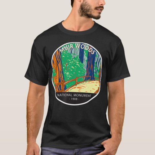 Muir Woods National Monument California Vintage  T_Shirt