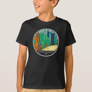 Muir Woods National Monument California Vintage T- T-Shirt