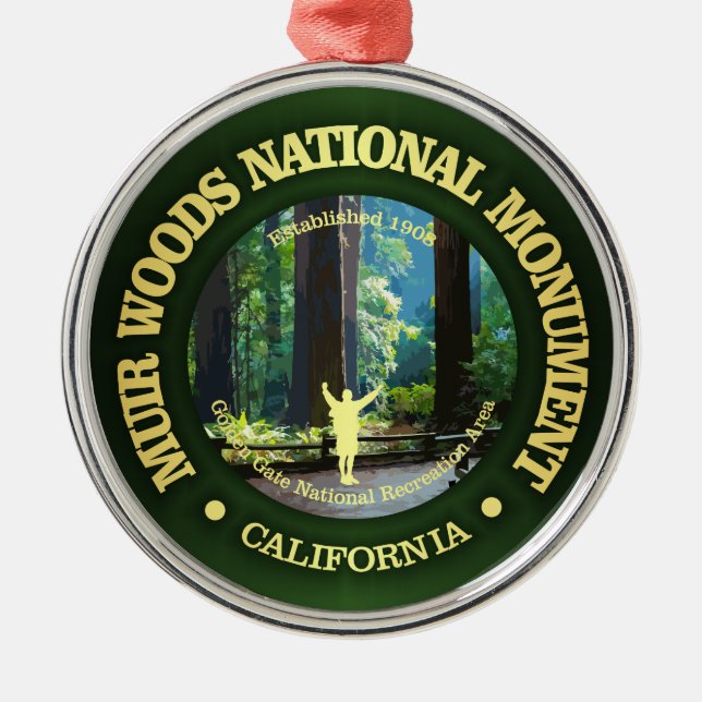 Muir Woods National Monument Metal Ornament (Front)