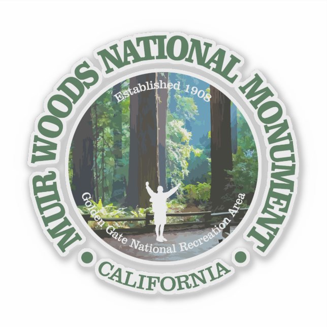 Muir Woods National Monument Sticker (Front)