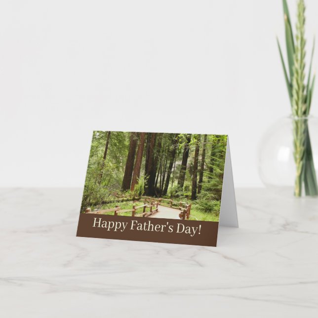 Muir Woods Path I Happy Father's Day Card (Front)