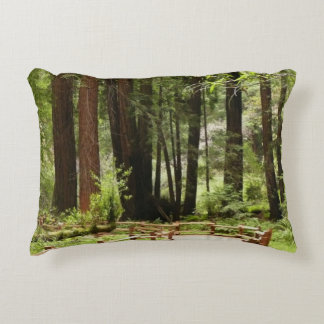 Muir Woods Path I Nature Photography Accent Pillow