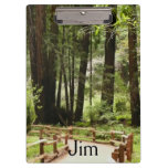 Muir Woods Path I Nature Photography Clipboard