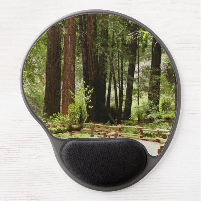 Muir Woods Path I Nature Photography Gel Mouse Pad (Front)