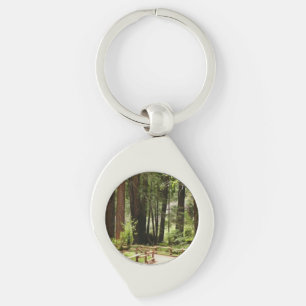 Muir Woods Path I Nature Photography Keychain