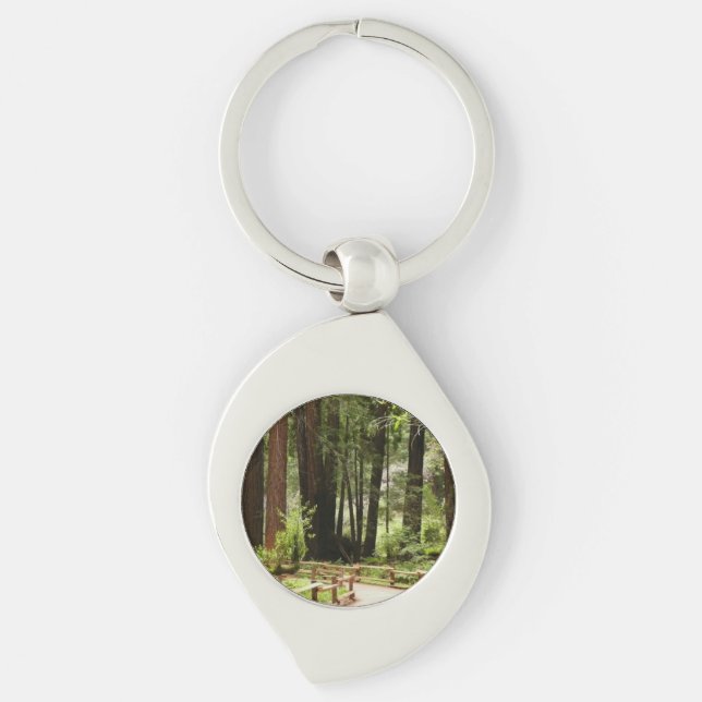 Muir Woods Path I Nature Photography Keychain (Front)
