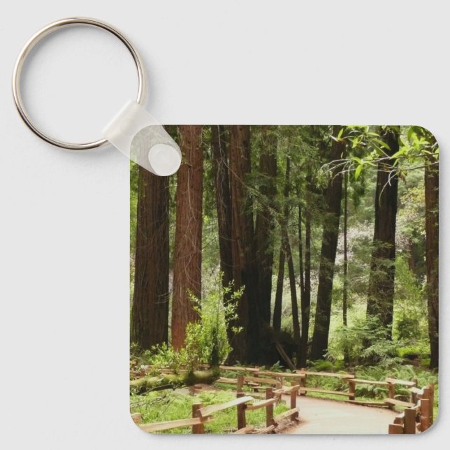 Muir Woods Path I Nature Photography Keychain (Front)