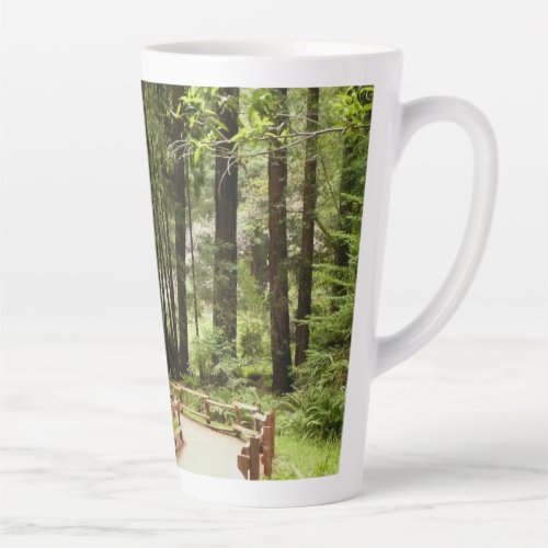 Muir Woods Path I Nature Photography Latte Mug