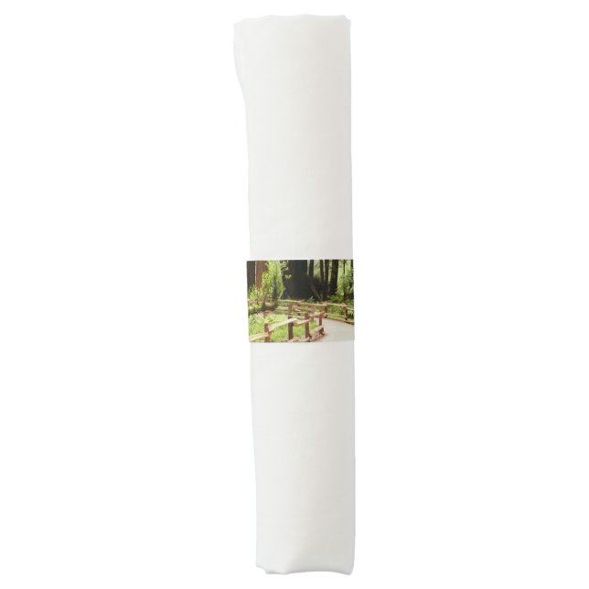 Muir Woods Path I Nature Photography Napkin Bands (Front)