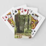 Muir Woods Path I Nature Photography Playing Cards