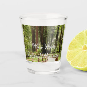Muir Woods Path I Nature Photography Shot Glass