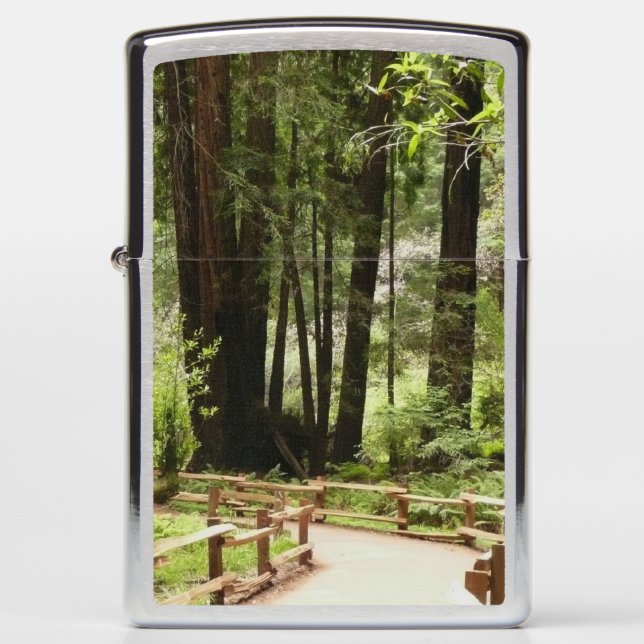 Muir Woods Path I Nature Photography Zippo Lighter (Front)