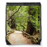 Muir Woods Path II Nature Photography Drawstring Bag