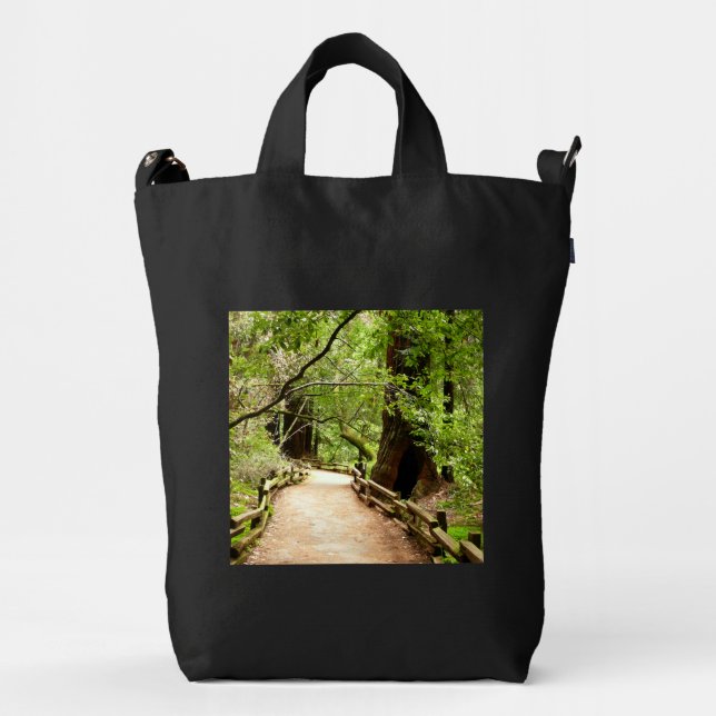Muir Woods Path II Nature Photography Duck Bag (Front)