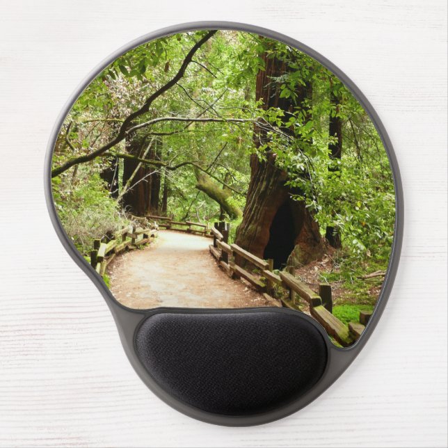 Muir Woods Path II Nature Photography Gel Mouse Pad (Front)