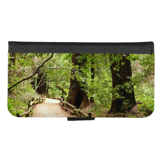 Muir Woods Path II Nature Photography iPhone Wallet Case (Front (Horizontal))