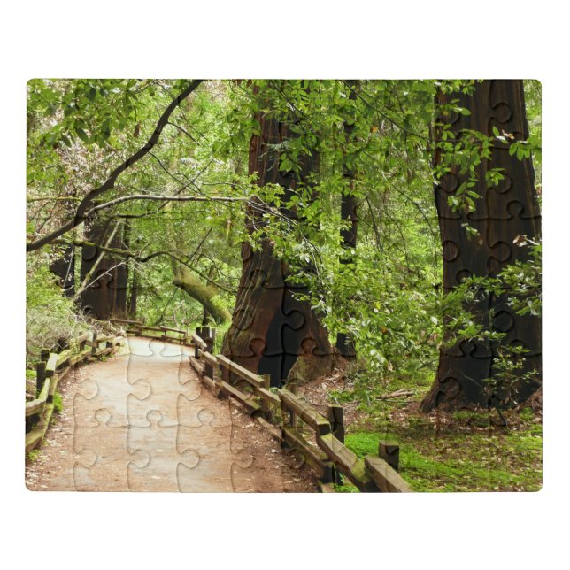 Muir Woods Path II Nature Photography Jigsaw Puzzle (Puzzle Horizontal)