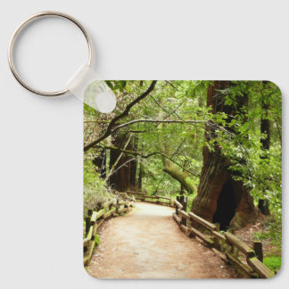 Muir Woods Path II Nature Photography Keychain