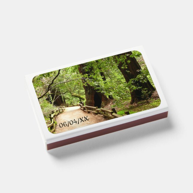 Muir Woods Path II Nature Photography Matchboxes (Front Closed)