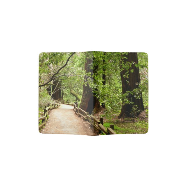 Muir Woods Path II Nature Photography Passport Holder (Opened)