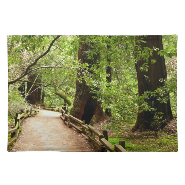 Muir Woods Path II Nature Photography Placemat (Front)