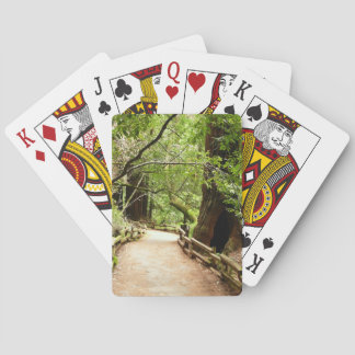 Muir Woods Path II Nature Photography Poker Cards