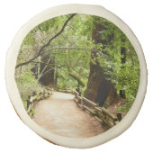 Muir Woods Path II Nature Photography Sugar Cookie (Front)