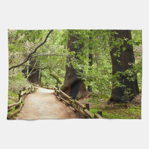 Muir Woods Path II Nature Photography Towel