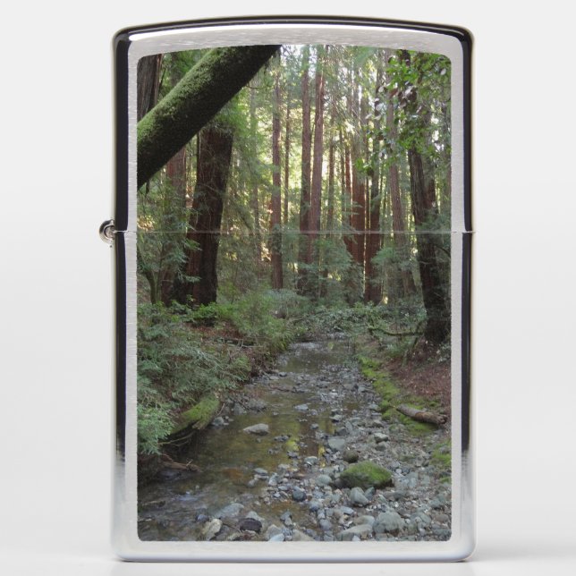 Muir Woods Stream Forest Landscape Zippo Lighter (Front)