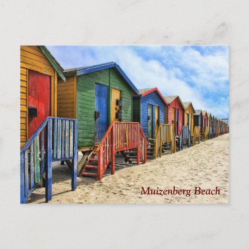 Muizenberg Beach Cape Town South Africa Postcard
