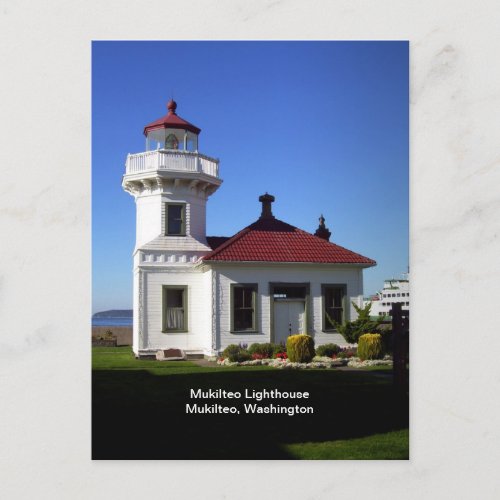 Mukilteo Lighthouse Mukilteo Washington Postcard
