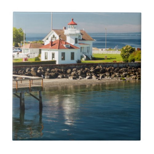 Mukilteo Lighthouse Mukilteo Washington USA Ceramic Tile