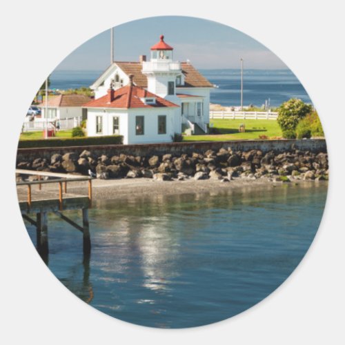 Mukilteo Lighthouse Mukilteo Washington USA Classic Round Sticker