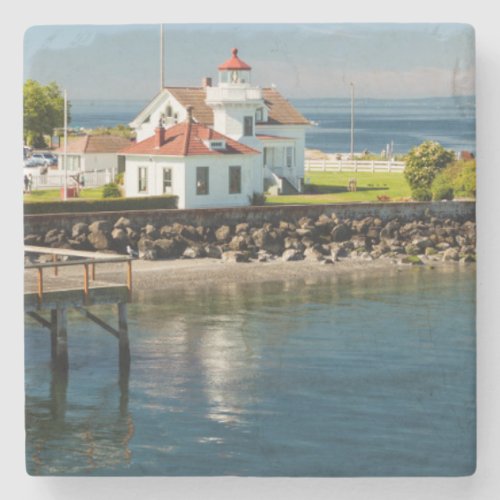 Mukilteo Lighthouse Mukilteo Washington USA Stone Coaster