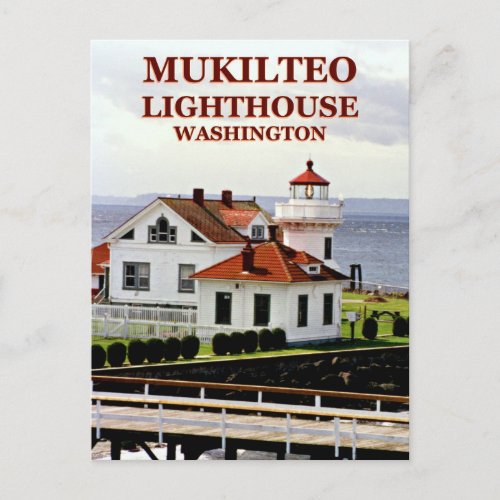 Mukilteo Lighthouse Washington Postcard