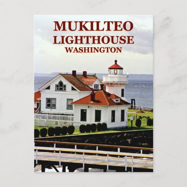 Mukilteo Lighthouse, Washington Postcard (Front)