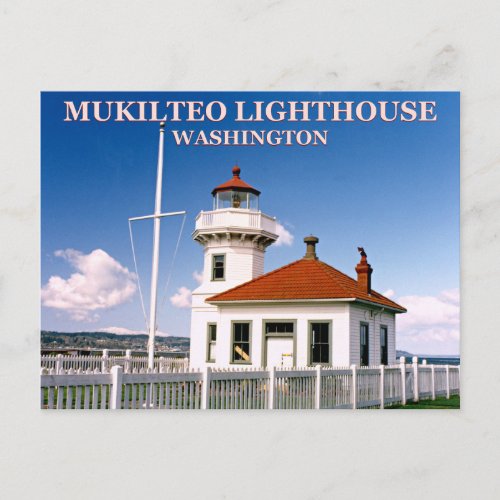 Mukilteo Lighthouse Washington Postcard