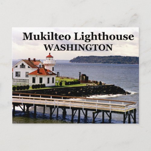 Mukilteo Lighthouse Washington Postcard 1