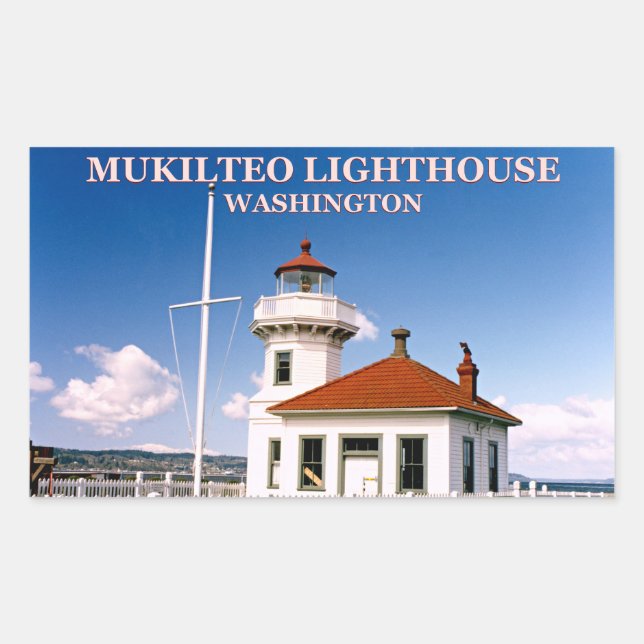 Mukilteo Lighthouse, Washington Stickers (Front)