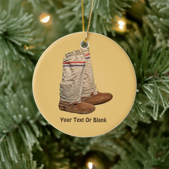 Mukluks Ceramic Ornament (Tree)