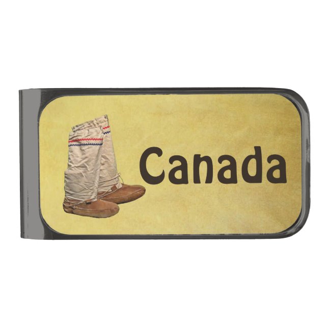 Mukluks Gunmetal Finish Money Clip (Front)