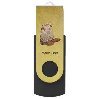 Mukluks On Leather Flash Drive