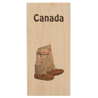 Mukluks Wood USB Flash Drive