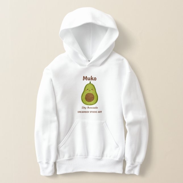 Muko – Shy Avocado Hoodie (Laydown)