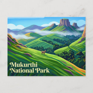 Mukurthi National Park India Postcard