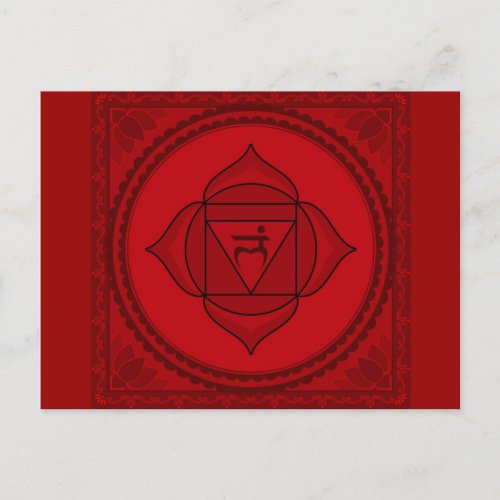 muladhara or root chakra Postcard