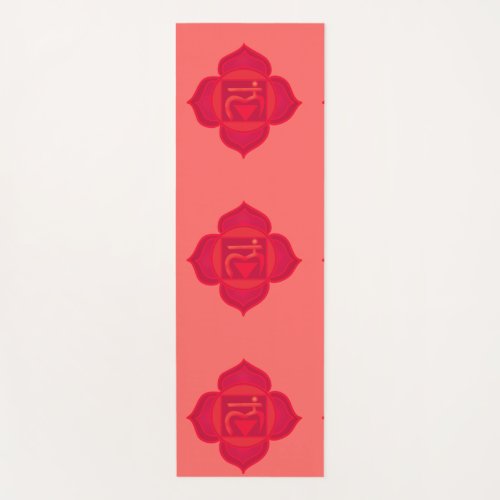 Muladhara Root Chakra red Chakra Yoga mat